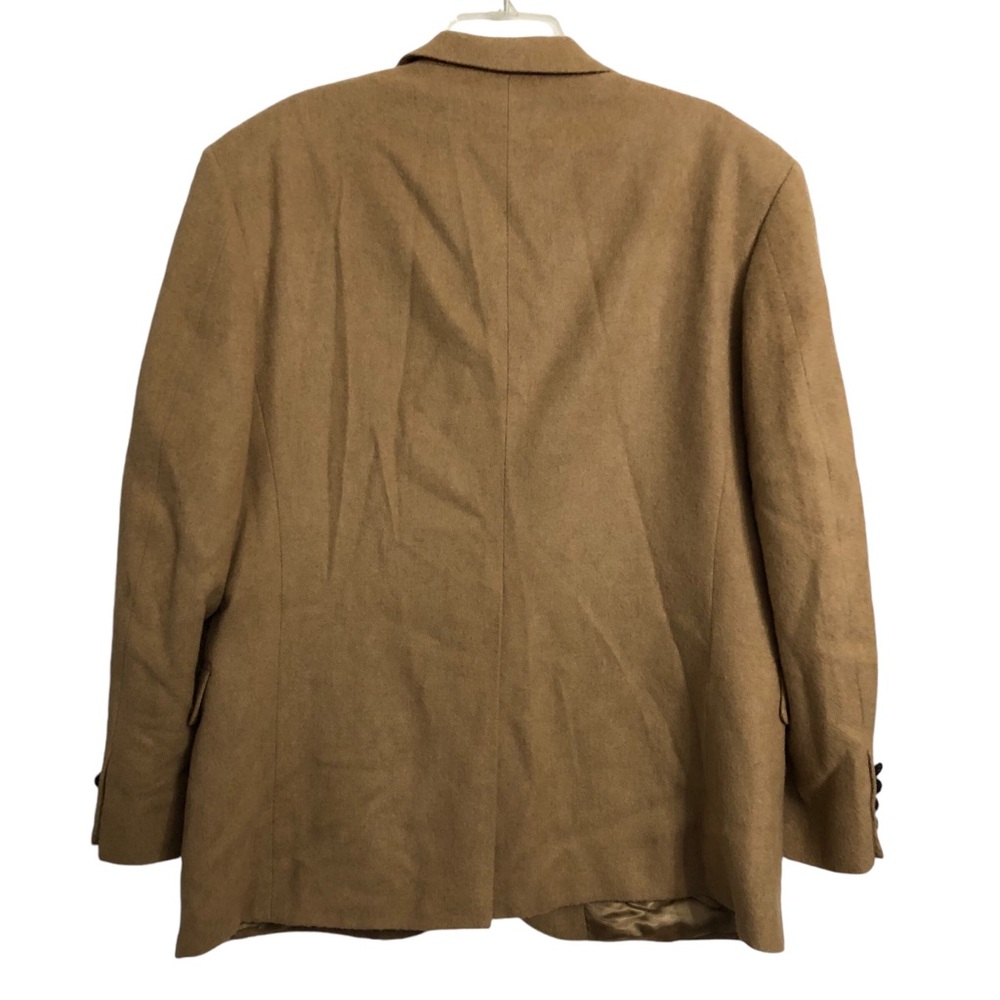 Vintage 100% camel hair men’s two button blazer Size 42 Regular - Picture 5 of 12